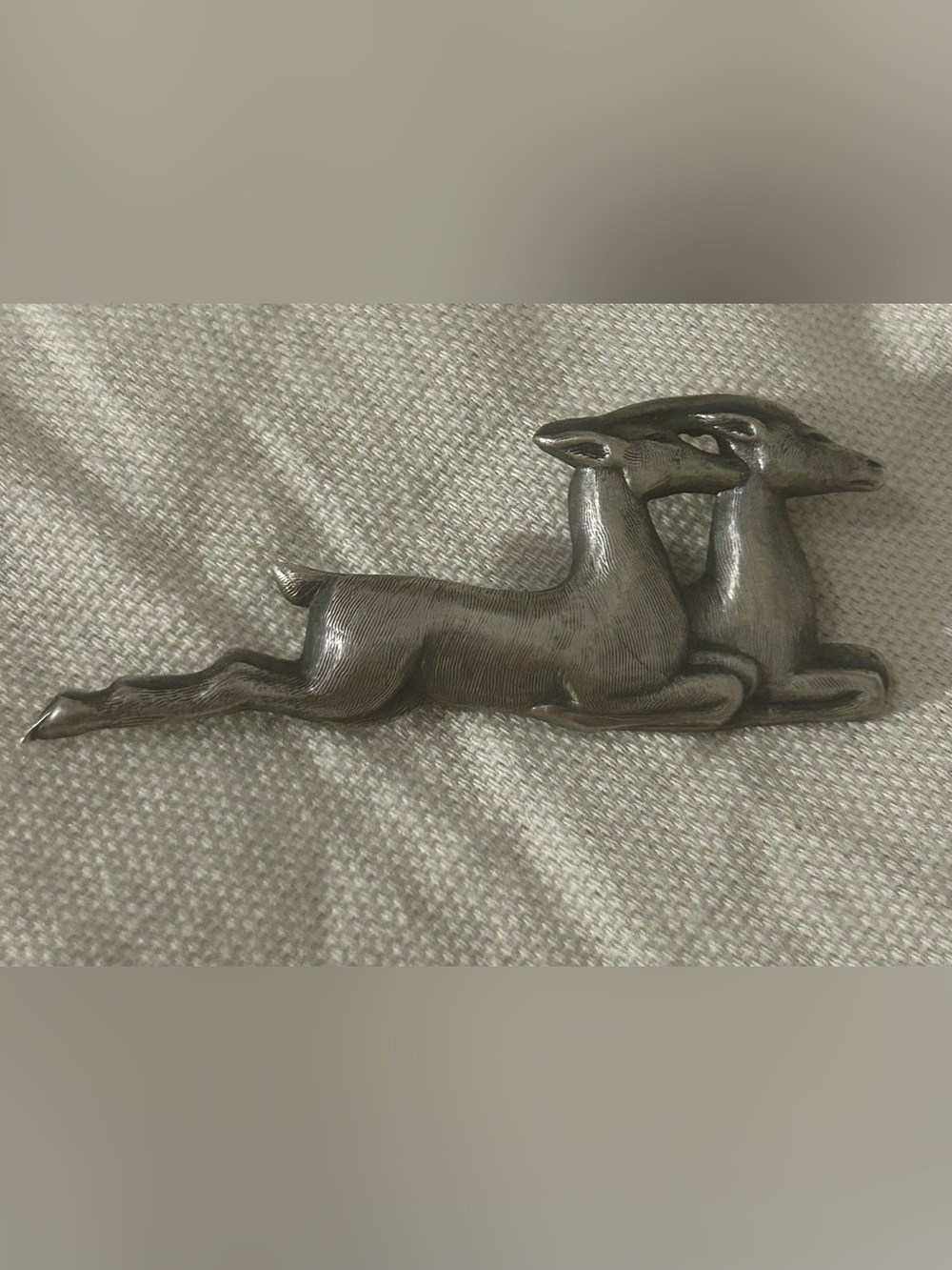 James Avery Sterling Silver 925 Designer Signed Leaping Deer Brooch Pin